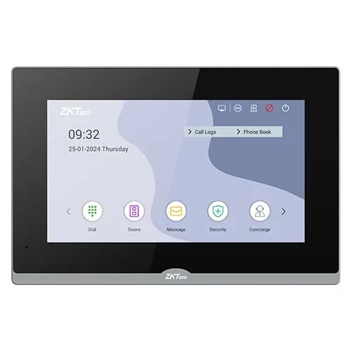 ZKTeco VT07-B26L-W indoor monitor ZKTeco VT07-B26L-W indoor monitor